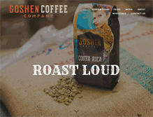Tablet Screenshot of goshencoffee.com